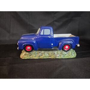 1953 Blue Ford PickUp Truck Planter Vase Vintage Napco..